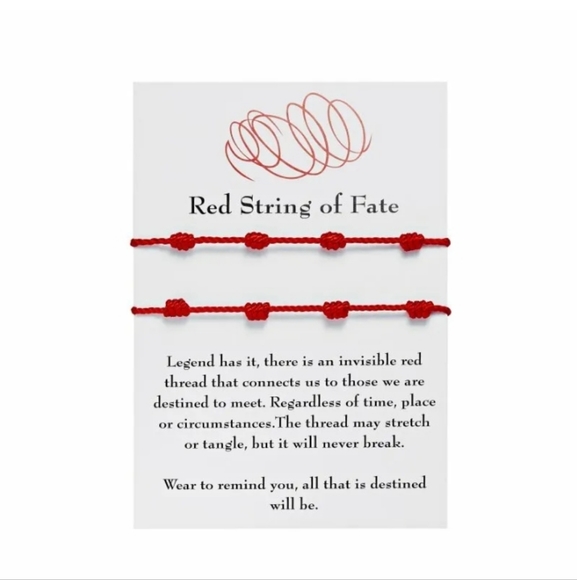 2Pcs 7 Knots Lucky Red String Bracelet Kabbalah Amulet Protection Rope Couples♡ - Picture 5 of 5